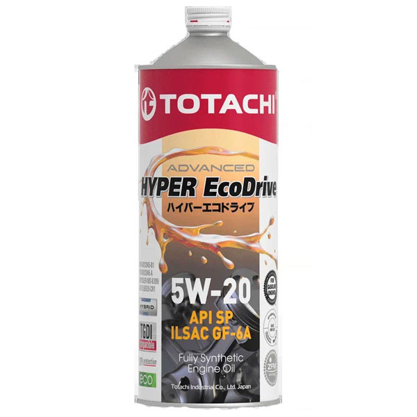 Масло моторное TOTACHI HYPER EcoDrive 5W-20 SP/RC/GF-6A Синтетическое 1л.