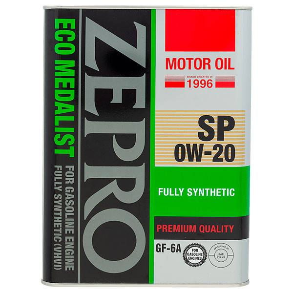 Моторное масло ZEPRO Eco Medalist FS SP/GF-6A 0W-20 Синтетическое 4л.