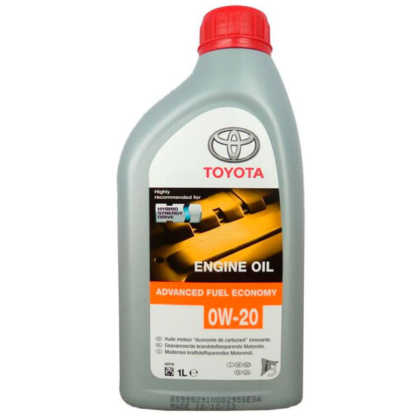 Моторное масло TOYOTA EO Advanced Fuel Economy 0W-20 Синтетическое 1л.