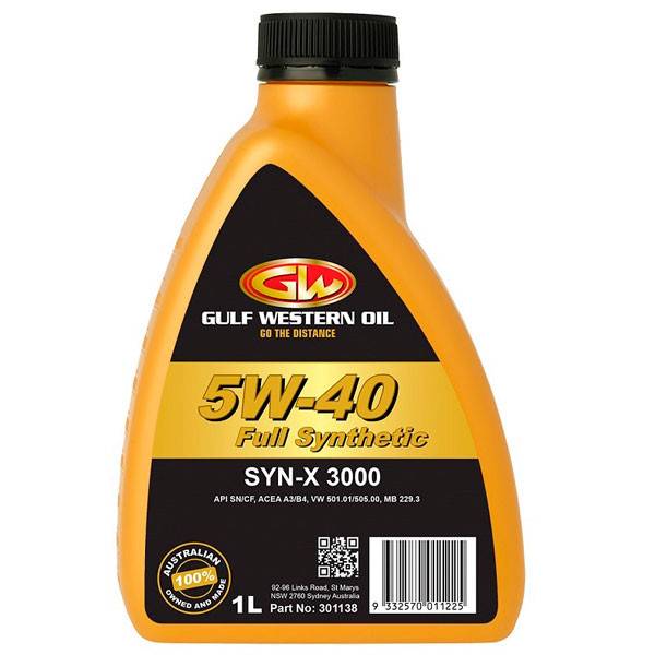 Моторное масло GULF Western SYN-X 3000 5W40 Cинтетическое 1л.