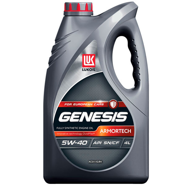 Моторное масло ЛУКОЙЛ GENESIS ARMORTECH 5W-40 Cинтетическое 4л.