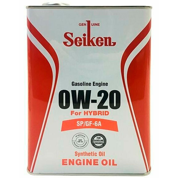 Моторное масло SEIKEN SP/GF-6A 0W20 Cинтетическое 4л