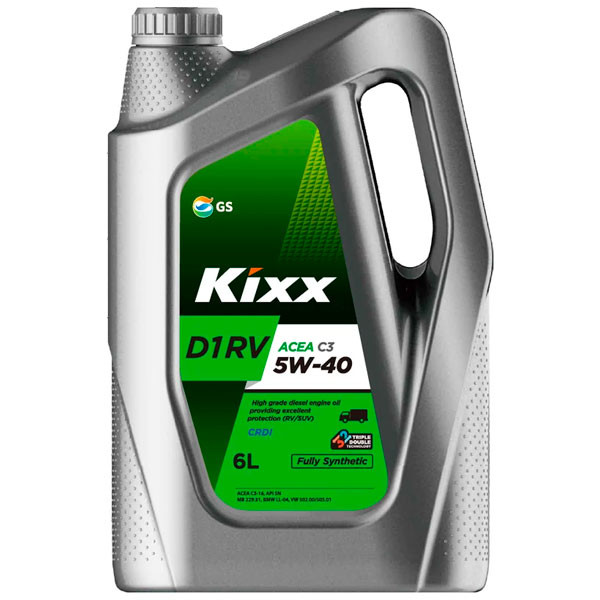 Моторное масло GS KIXX D1 RV 5W-40 C3 Синтетическое 6л.