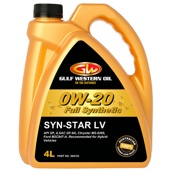 Моторное масло GULF Western SYN-STAR LV FULL SYN 0W20 Cинтетическое 4л.