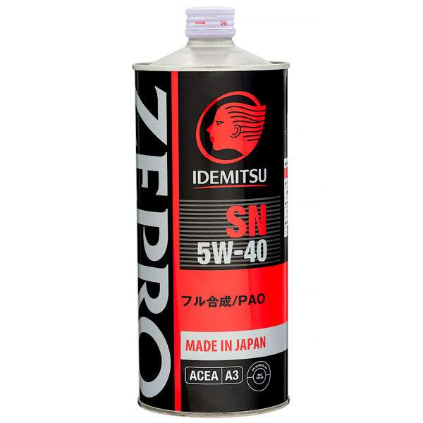Моторное масло IDEMITSU ZEPRO Racing SN 5W-40 Синтетическое, 1л.