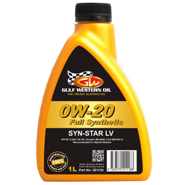 Моторное масло GULF Western SYN-STAR LV FULL SYN 0W20 Cинтетическое 1л.