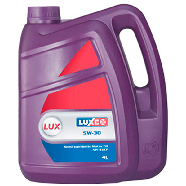 Моторное масло LUXE Lux 5W-30 SJ/CF Полусинтетическое 4л.