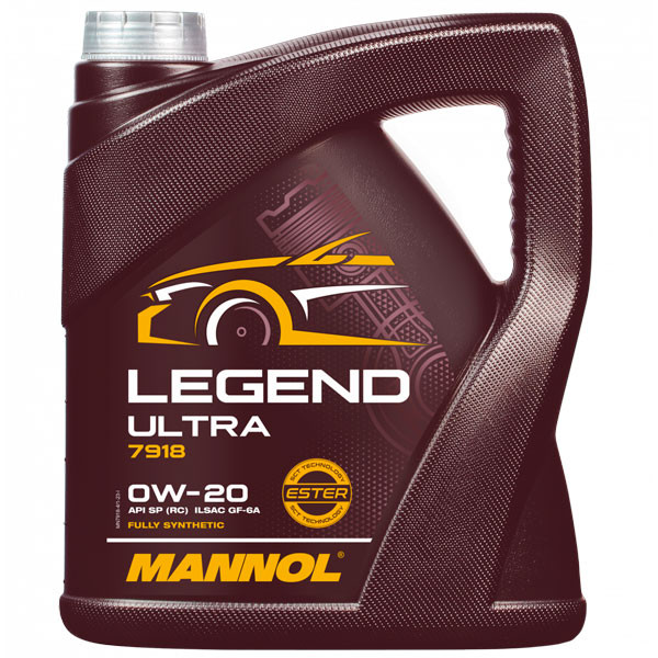 Моторное масло MANNOL Legend Ultra 0W-20 Синтетическое 4л.