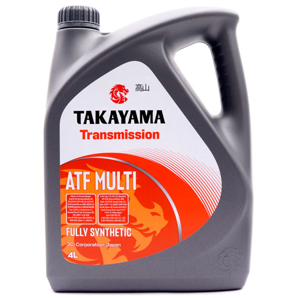 Трансмиссионное масло TAKAYAMA  ATF Multi Синтетическое 4л.