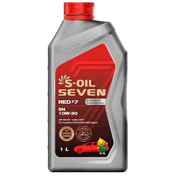 Моторное масло S-OIL 7 RED #7 SN/CF 10W-30 Полусинтетическое 1л.