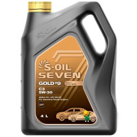 Моторное масло S-OIL 7 GOLD #9 PAO C3 SN/CF 5W-30 Синтетическое 4л.