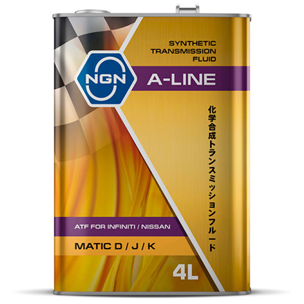 Трансмиссионное масло NGN A-Line ATF Matic D/J/K Синтетическое 4л.
