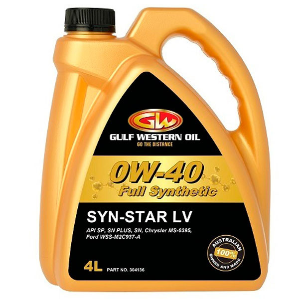 Моторное масло GULF Western SYN-STAR LV FULL SYN 0W40 Cинтетическое 4л.