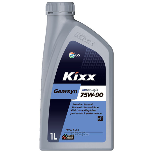 Трансмиссионное масло KIXX Geartec GL-5 75W-90 Полусинтетическое 1л.