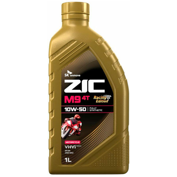 Моторное масло ZIC M9 Racing Edition 4T 10W-50 SN Cинтетическое 1л.