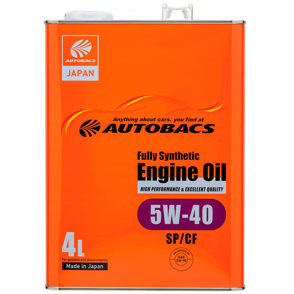 Моторное масло AUTOBACS Engine Oil FS 5W-40 SP/CF Синтетическое 4л.