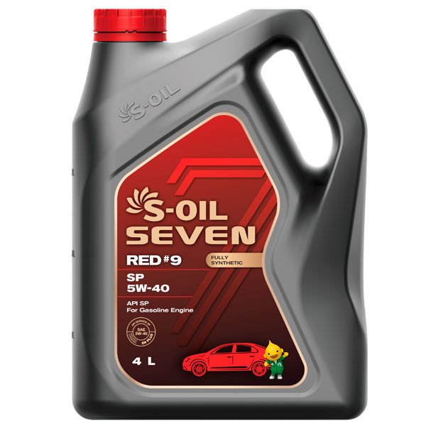 Моторное масло S-OIL 7 RED #9 SP 5W-40 Синтетическое 4л.