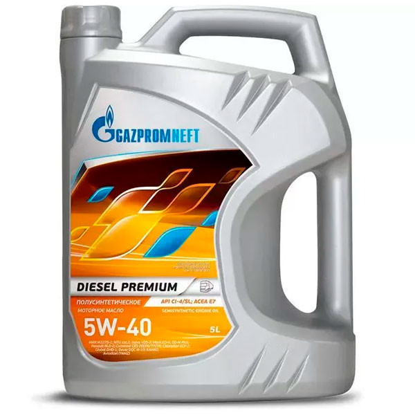 Моторное масло Gazpromneft Diesel Premium 5W-40 CI-4/SL 5л.