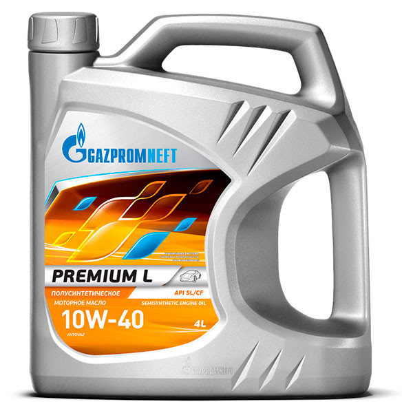Моторное масло Gazpromneft Premium L 10W-40 SL Полусинтетическое 4+1л.