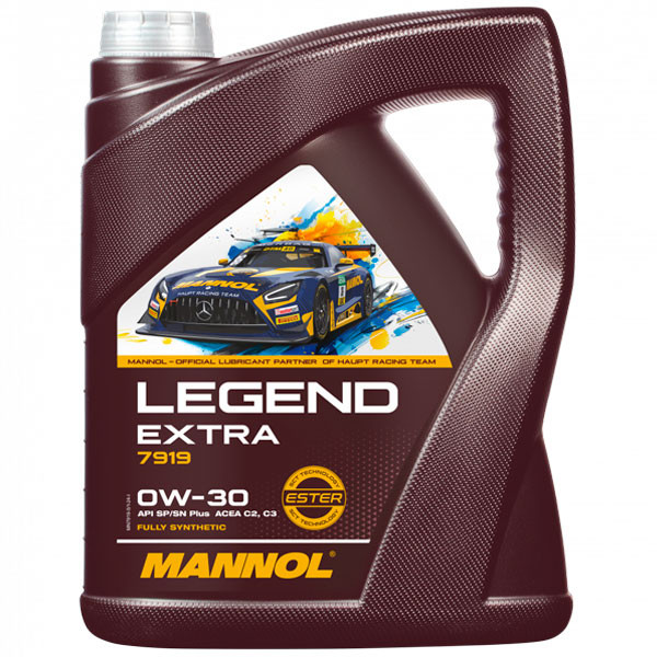 Моторное масло MANNOL Legend Extra 0W-30 SN Синтетическое 5л.