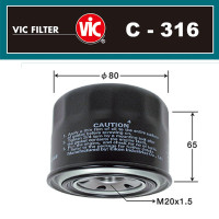 Фильтр масляный VIC C-316