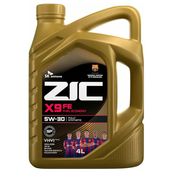 Масло моторное ZIC X9 FE 5W-30 SP/CF A5/B5 Ford Синтетическое 4л