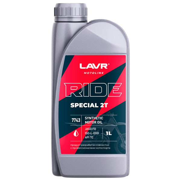 Масло моторное LAVR 2T MOTO Синтетическое (1л.) Art.Ln7743