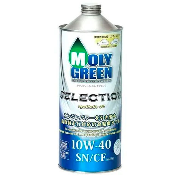Моторное масло MOLY GREEN Selection SN/CF 10W-40 Синтетическое 1л.
