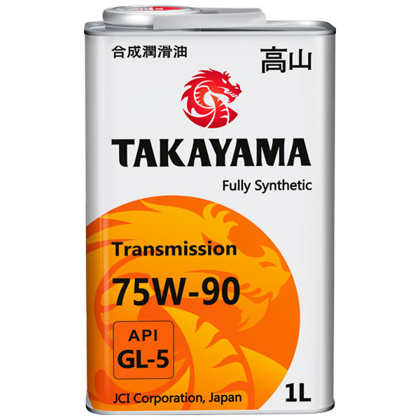 Трансмиссионное масло TAKAYAMA GL-5 75W-90 Синтетическое 1л.