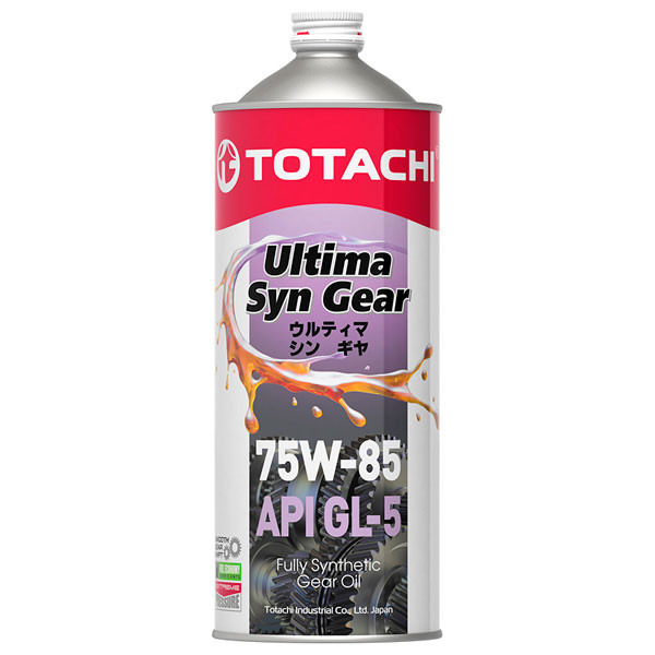 Трансмиссионное масло TOTACHI Ultima Syn-Gear 75W-85 GL-5 Синтетическое 1л.