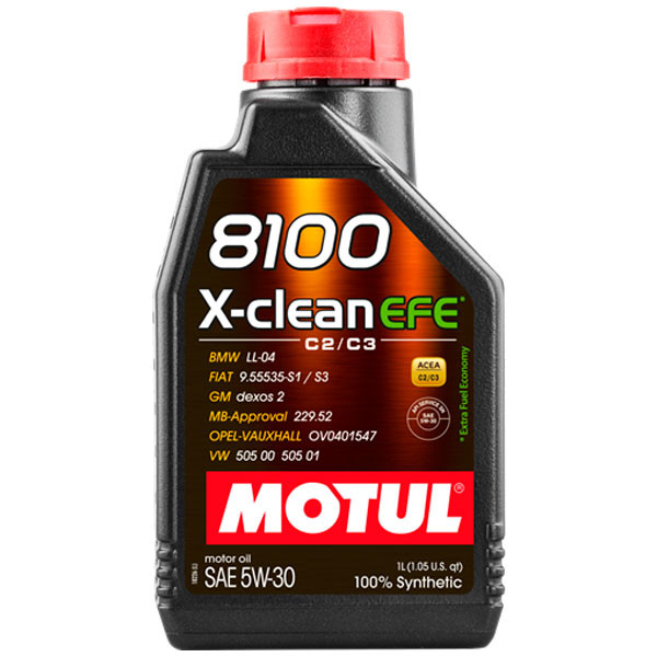 Моторное масло MOTUL 8100 X-clean EFE 5W-30 Cинтетическое 1л.