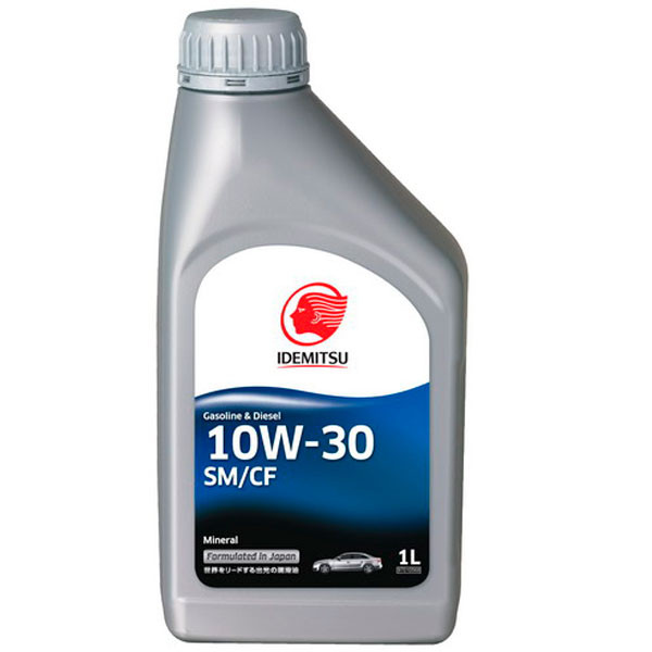 Моторное масло IDEMITSU 10W-30 SM/CF Минеральное 1л.