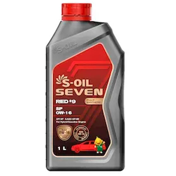 Моторное масло S-OIL 7 RED #9 SP 0W-16 Синтетическое 1л.