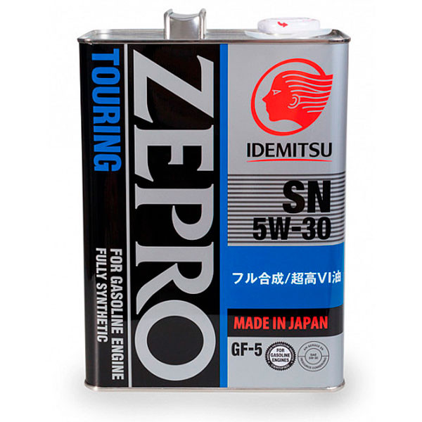 Моторное масло IDEMITSU ZEPRO Touring SP/GF-6A 5W-30 Синтетическое, 4л.