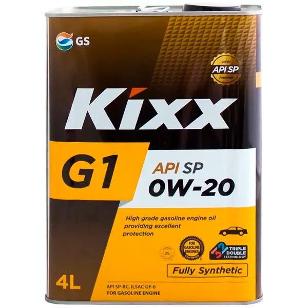 Моторное масло GS KIXX G1 0W-20 SP Синтетическое 4л.