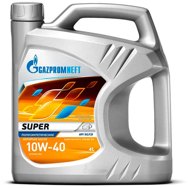 Моторное масло Gazpromneft Super 10W-40 SG/CD Полусинтетическое 4л.