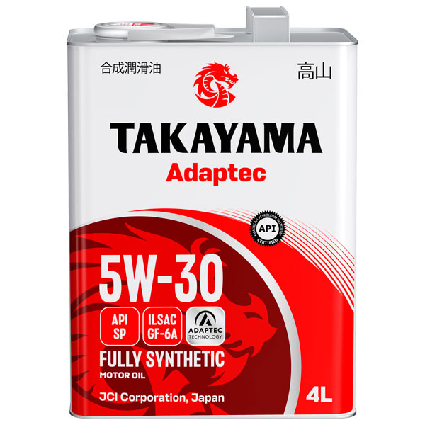 Моторное масло TAKAYAMA Adaptec 5W-30 SP/GF-6A Синтетическое 4л.