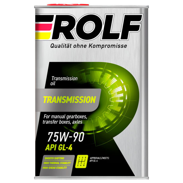 Трансмиссионное масло ROLF Transmission GL-4 75W-90 Полусинтетическое 1л.