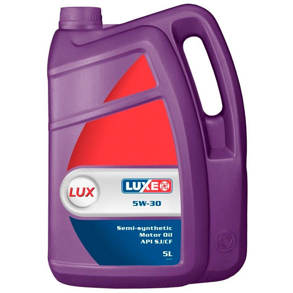 Моторное масло LUXE Lux 5W-30 SJ/CF Полусинтетическое 5л.