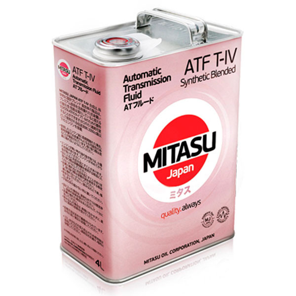 Трансмиссионное масло MITASU ATF T-IV (4л.) Арт.MJ-324/4