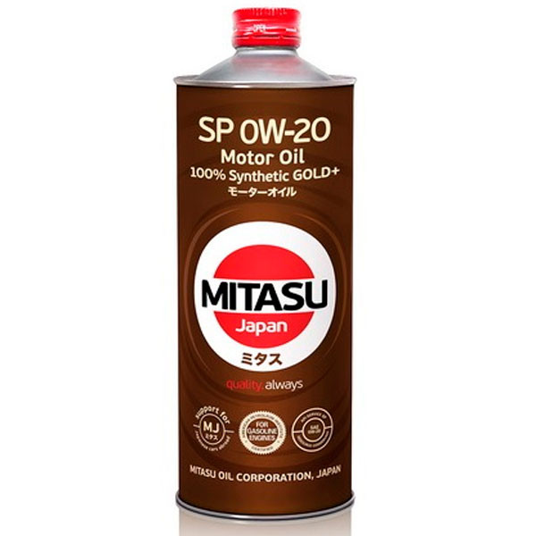 Моторное масло MITASU Gold Plus SP 0W20 Cинтетическое 1л