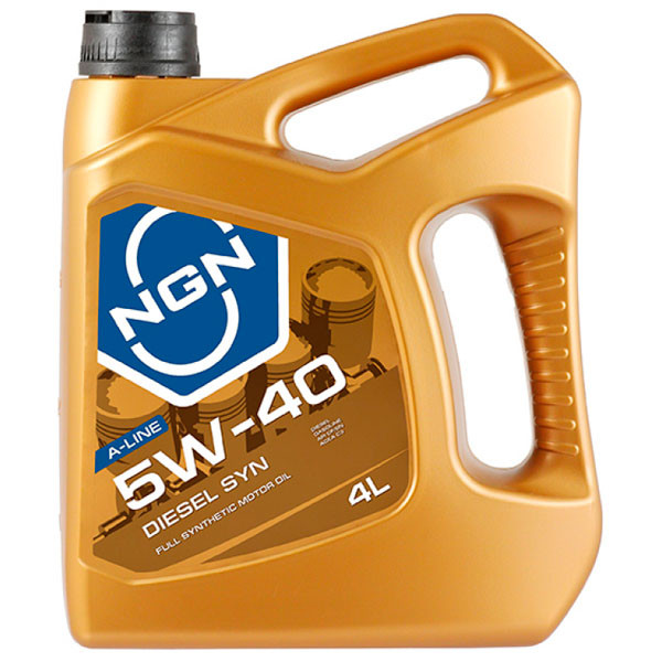 Масло моторное NGN Diesel SYN 5W40 SN/CF Синтетическое 4л